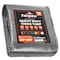 Tarpco Safety Heavy Duty Tarp, 30 ft x 0.5 mm H x 30 ft W, 14 Mil, Silver/Black, Polyethylene TS-101-30X30 - alternate 1